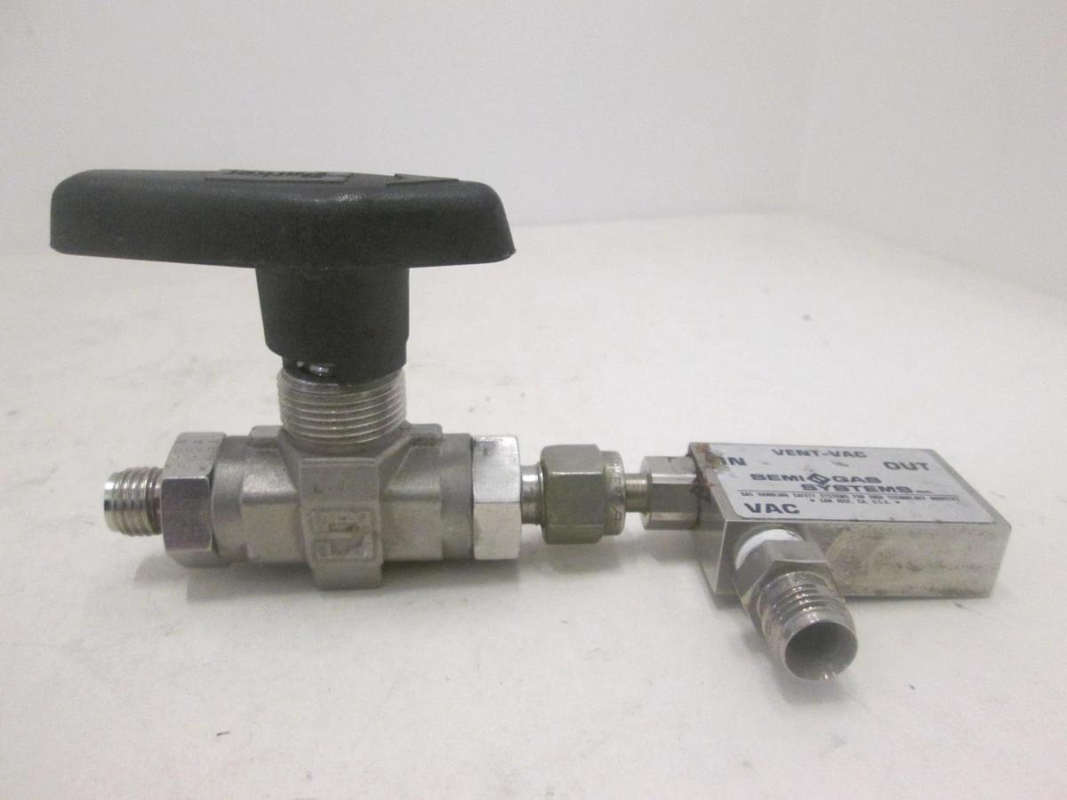 Used Parker, LV32, 72J, Valve w/ Semi Gas Systems Vent-Vac, Used
