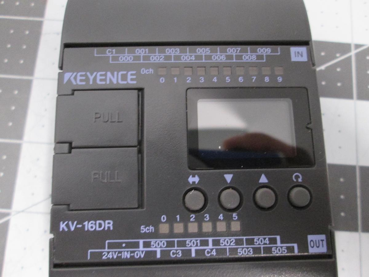Used Keyence KV-16DR Visual KV Series Micro PLC Base Unit 10 Input 6 Relay Output