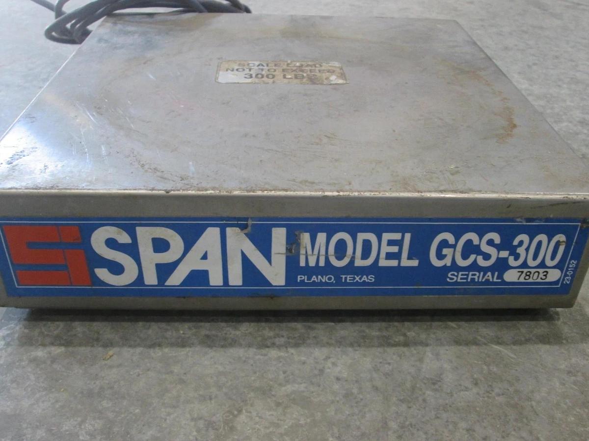 Used Span, Model GCS-300, 300LB Max Scale, Used