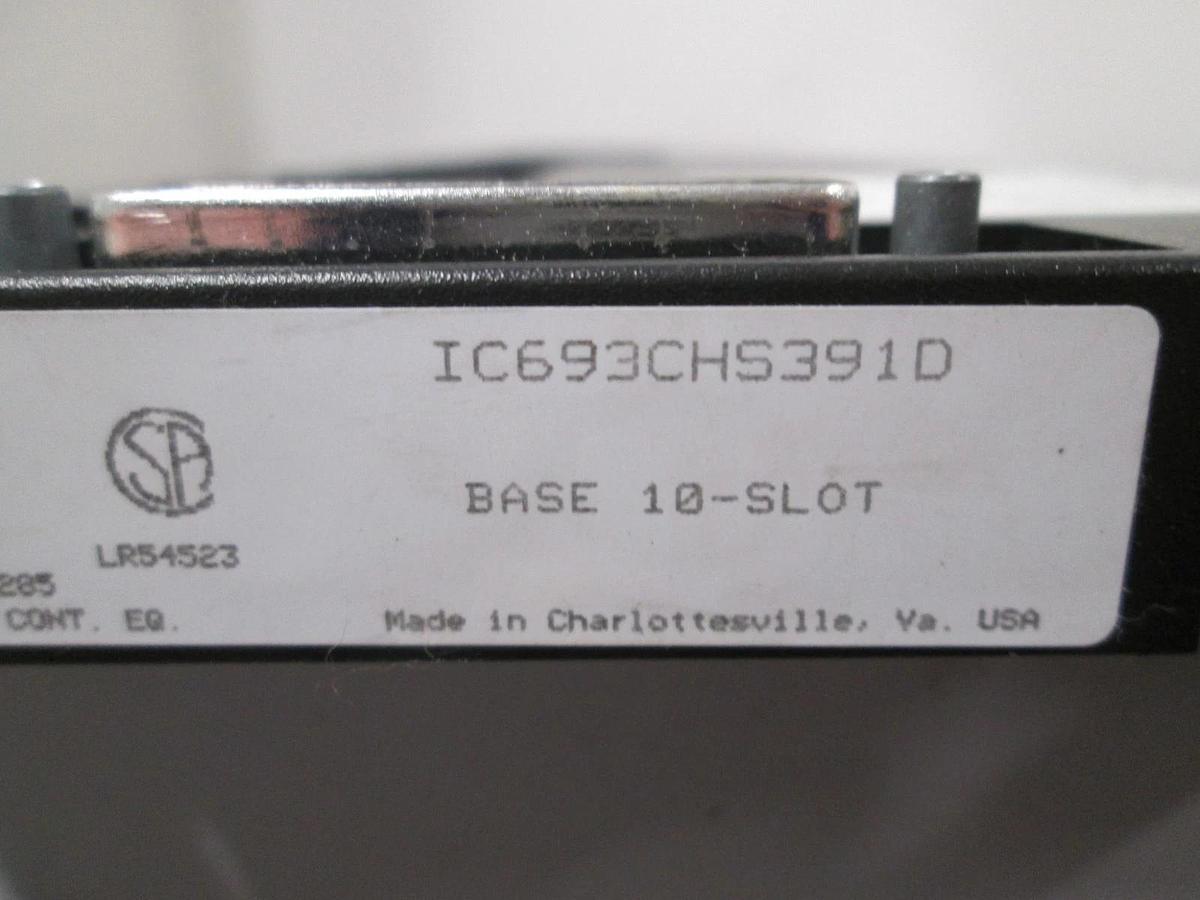Used GE Fanuc, IC693CHS391D, 10 Slot Baseplate Expansion Module, Used