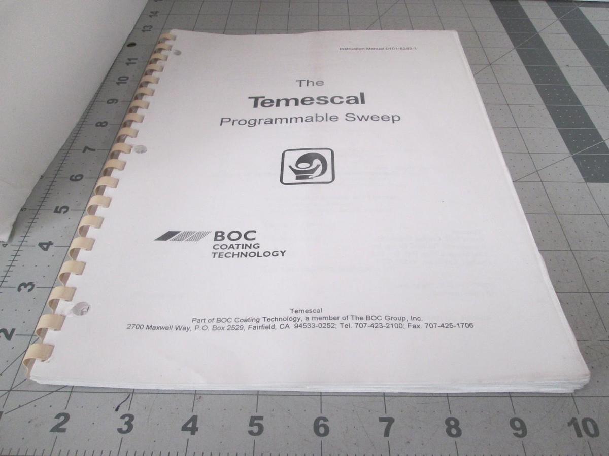 Used BOC Coating Technology, The Temescal Programmable Sweep Manual, Used