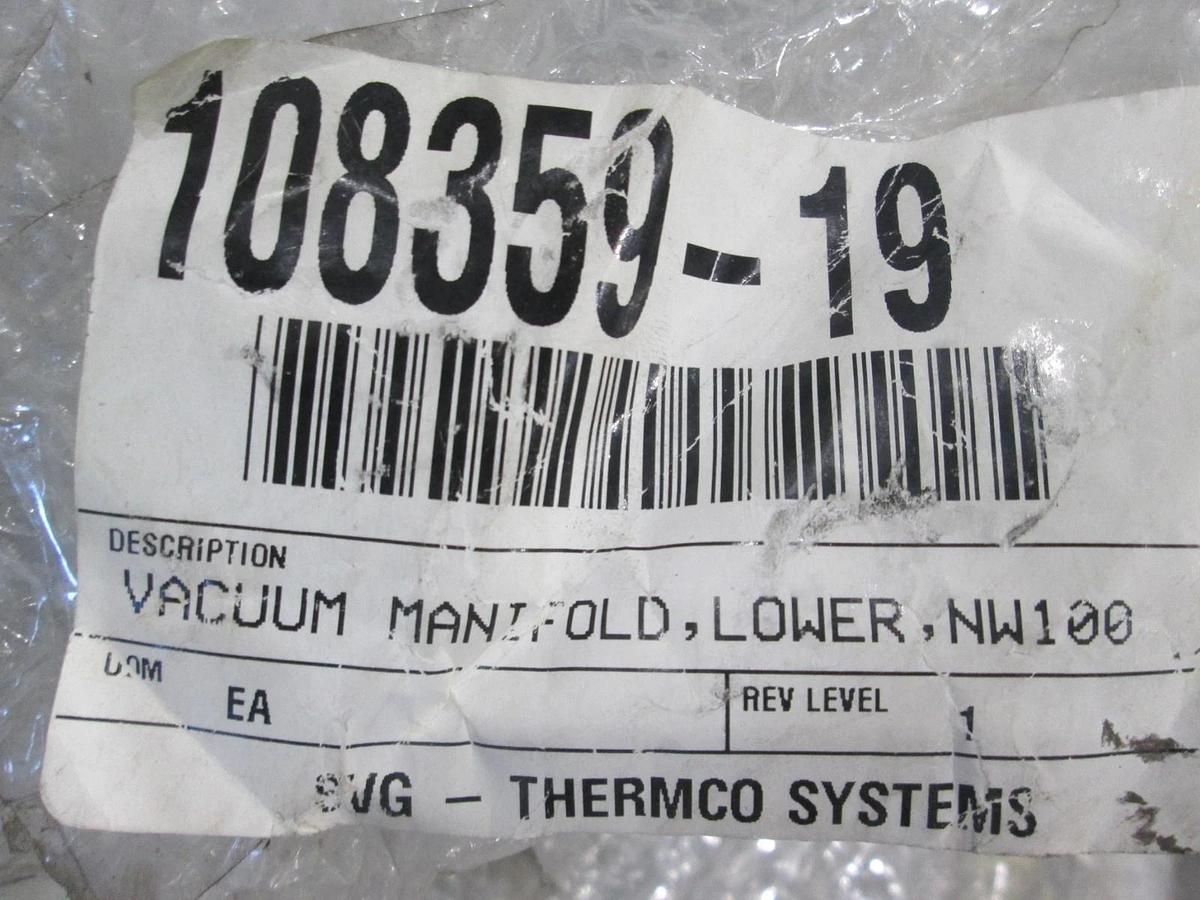 SPT Micro, 108359-19, Vacuum Manifold, Lower, NW100, New