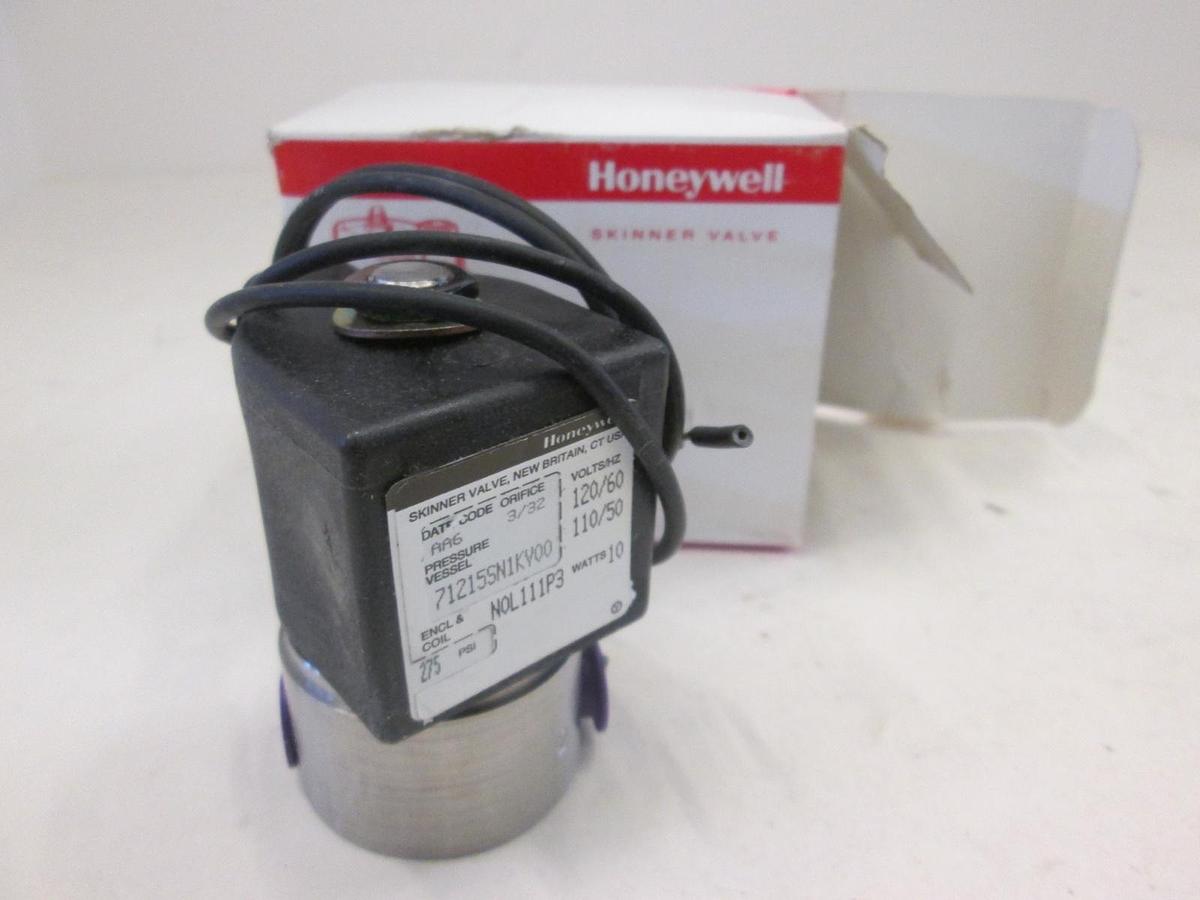 Honeywell, 71215SN1KV00, Solenoid Valve, 10W, 120/60Hz, 275PSI, New