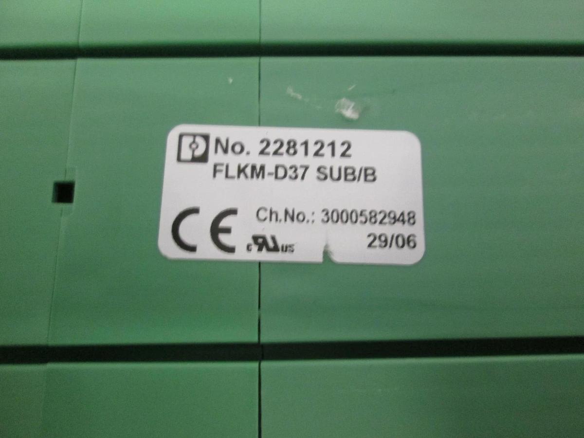 Used Phoenix Contact, Terminal Block Module, FLKM-D37 Sub/B, Used