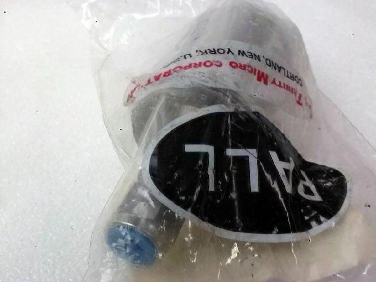 Used PALL Gaskleen GLF6001-SM6S Inline Gas Filter .02 Micron 250psi, 3/8" Comp. Seal