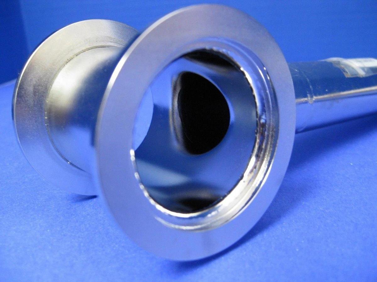 SS Vacuum Pipe, 90° Elbow w/ Tee, NW25 x NW40 x NW40, AMAT 0050-31694, New