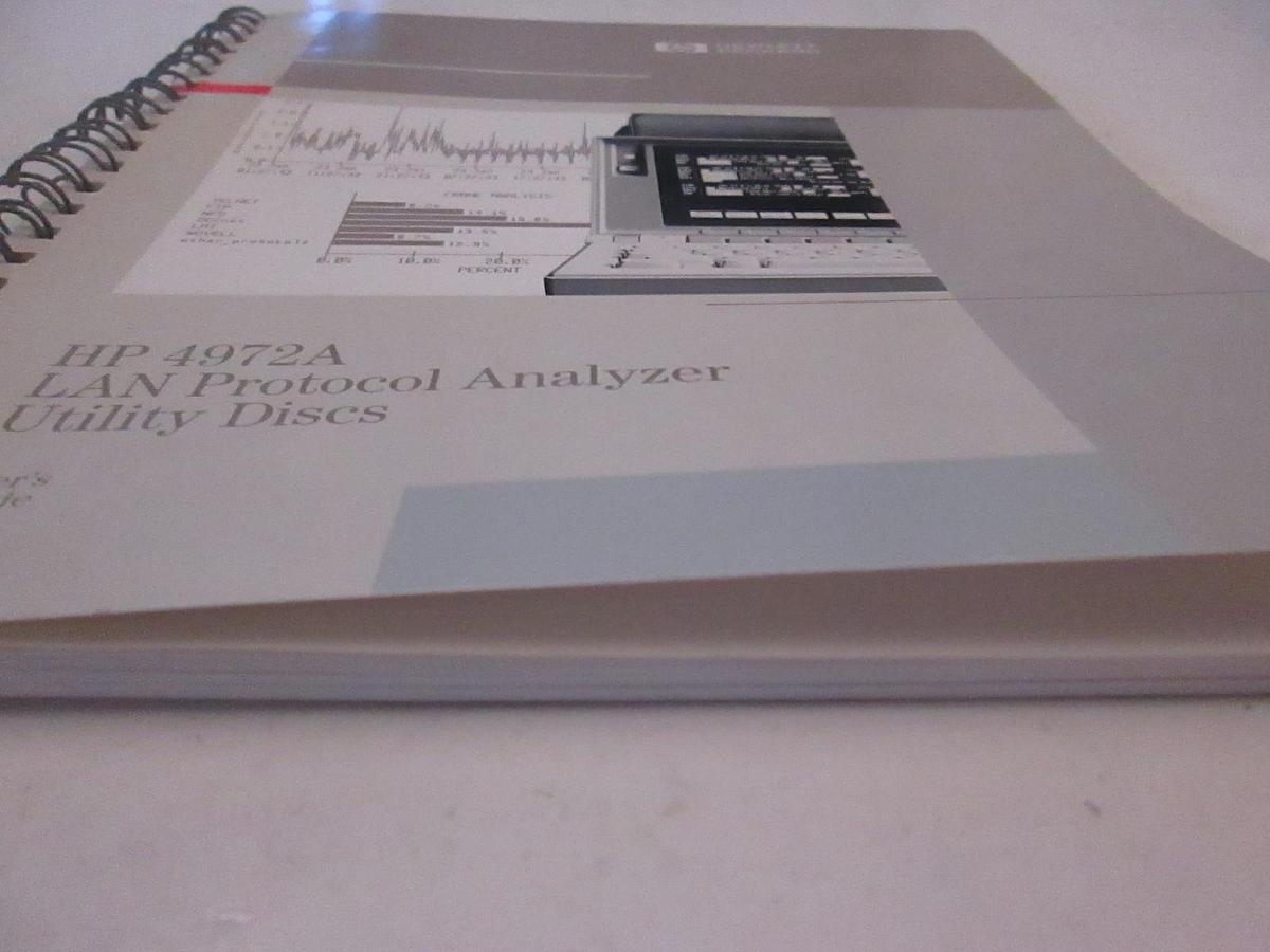 Used HP 4972A LAN Protocol Analyzer Utility Discs User Guide, Used