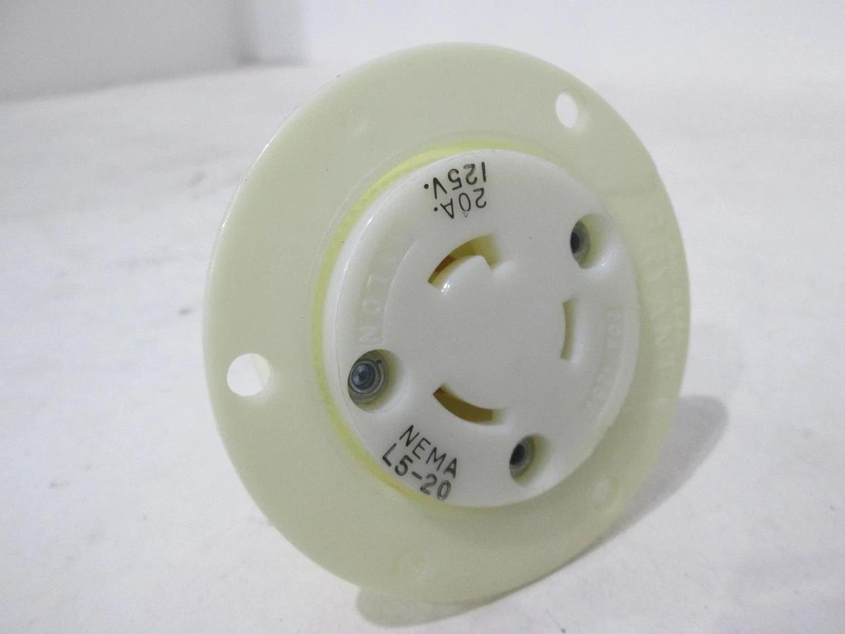 Used Nema, L5-20, A.C. Receptacle, 20A, 125V, Used