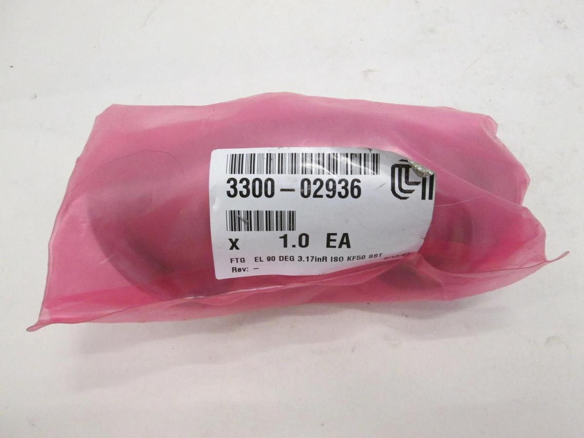 Used AMAT, 3300-02936, FTG EL 90 Deg 3.17inR ISO KF50 SST, New