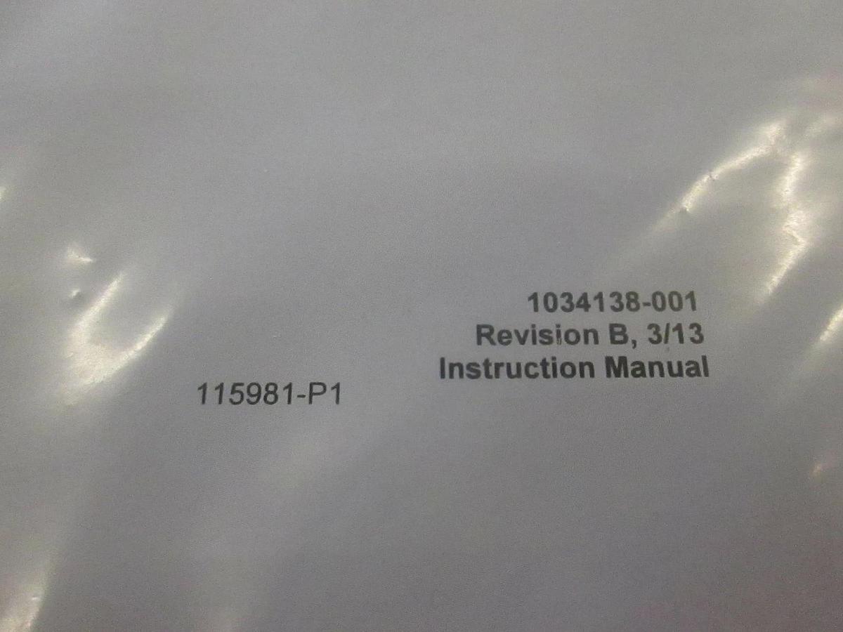 Used MKS Type 722B Absolute Pressure Transducer Manual, 115981-P1, New
