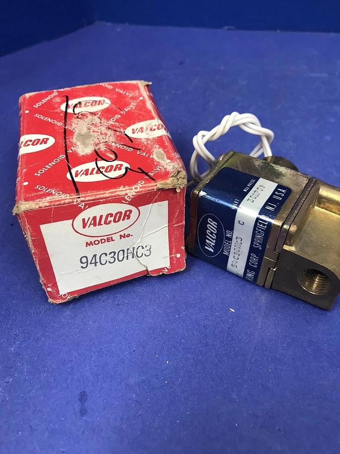 Valcor Engineering 94C30HC3 Solenoid Valve, 300 psi ,New