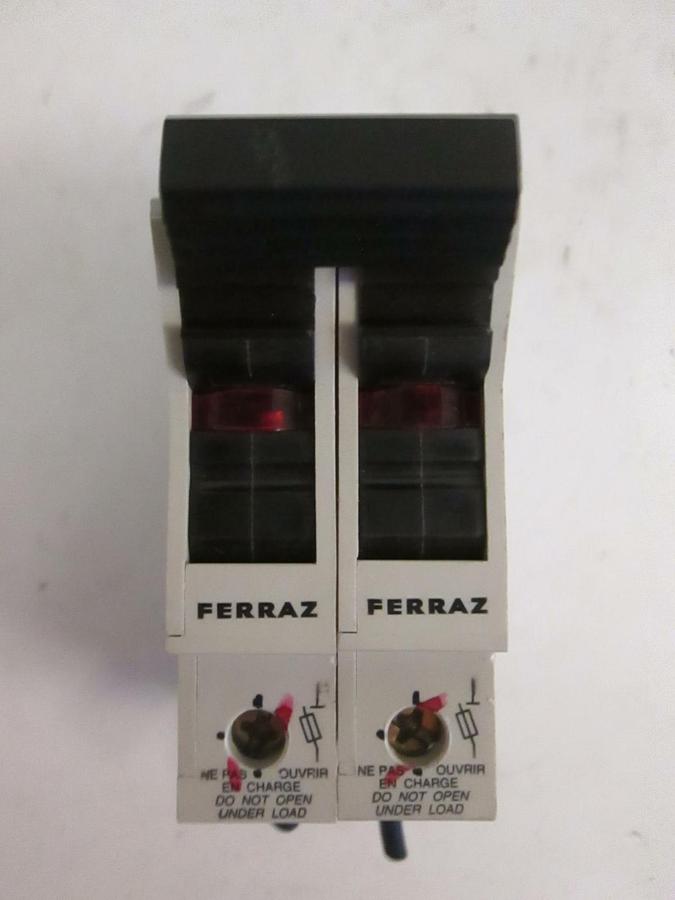 Used Ferraz Fuse Holder, ST10, 32A 690V, Lot of 2