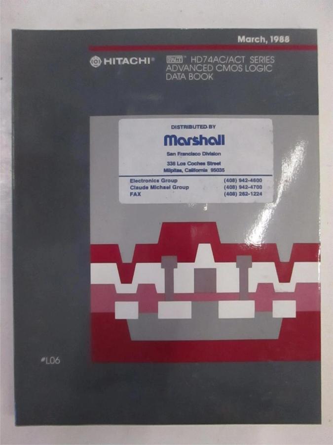 Used Hitachi HD74AC/ACT Advanced CMOS Logic Databook, Used