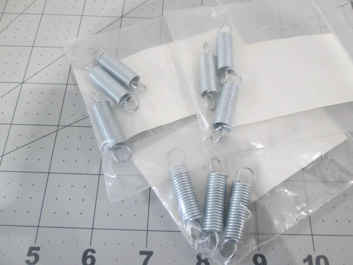 Gardner Spring, MCM-E37C, Zinc Plated Spring Extension, .3750"OD, New, Lot of 9