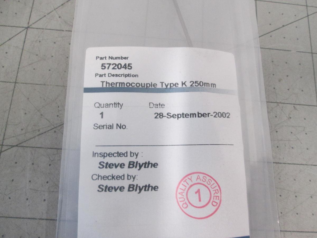 Trikon Tecgnologies, 572045, Type K Thermocouple, 250MM, New