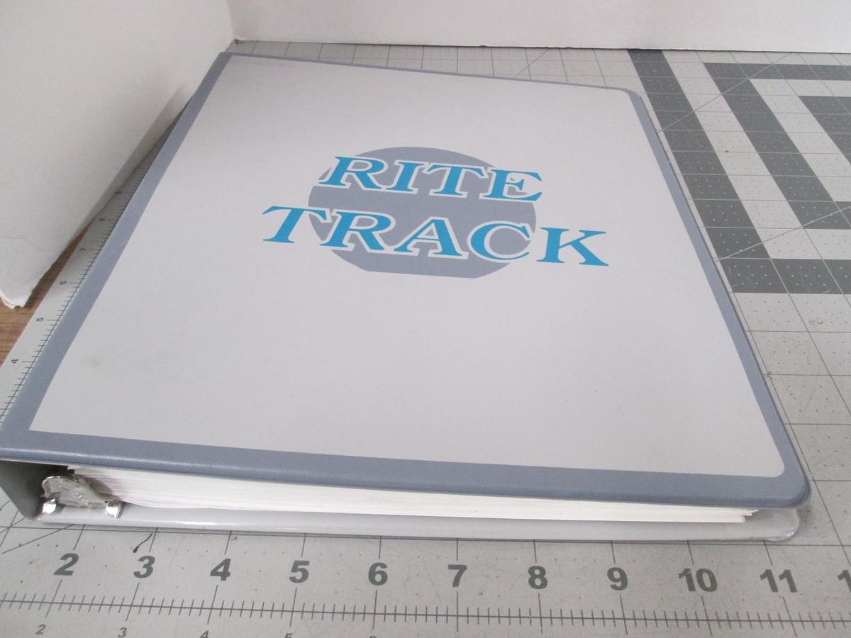Used Rite Track, Series Operations and Program Manual for 81,86,88,88e Tracks, Used