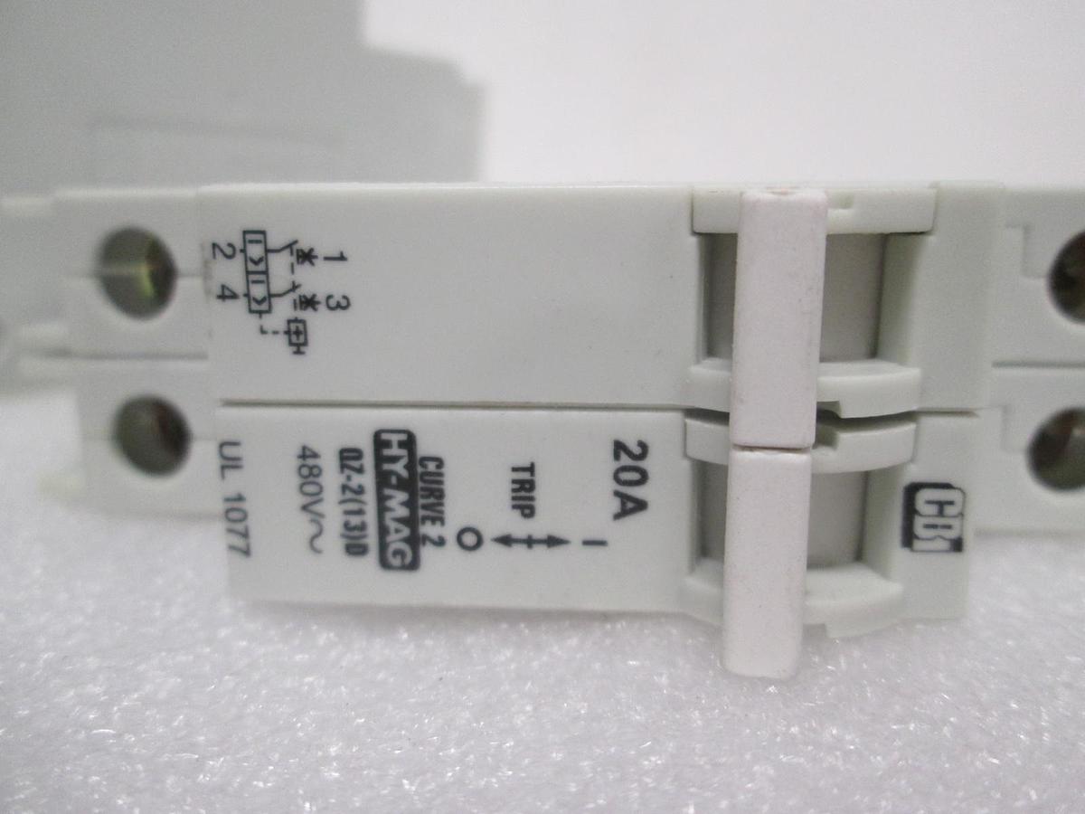 CBI, Hy-Mag QZ-2(12)D, Circuit Breaker, 20A, 480V, UL 1077, New, Lot of 2