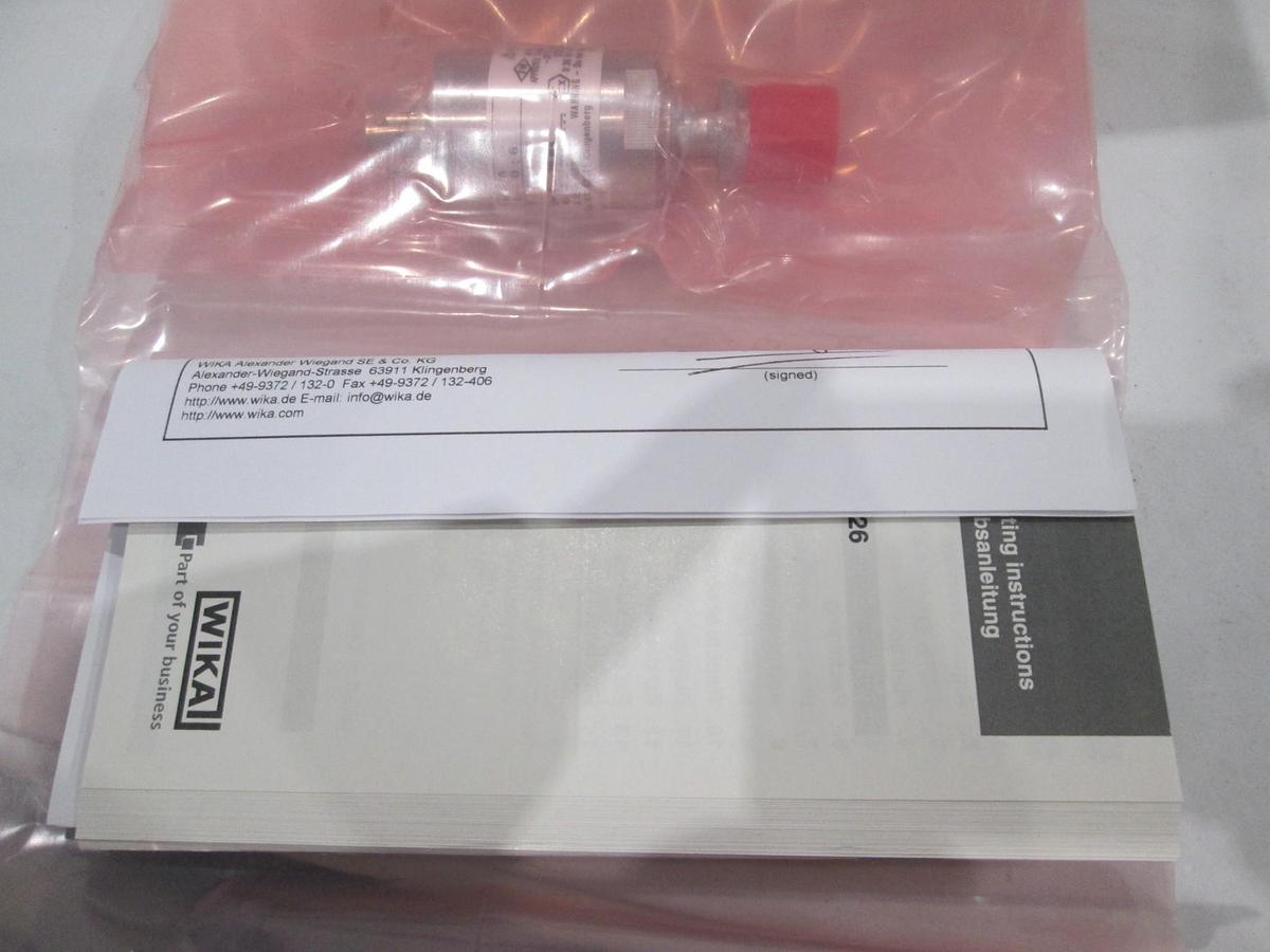 Used Wika, WU-20, Pressure Transducer, 52867051 0-100 psia 4-20 ma, 10-30v New