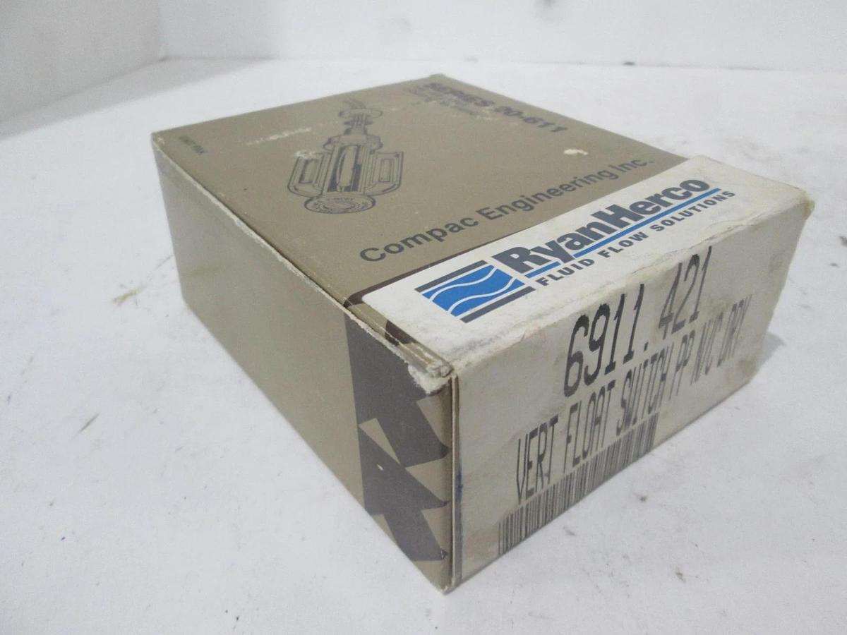 Compac Engineer, Vertical Float Switch PP N/C Dry, Series 20-611, 6911.421, New