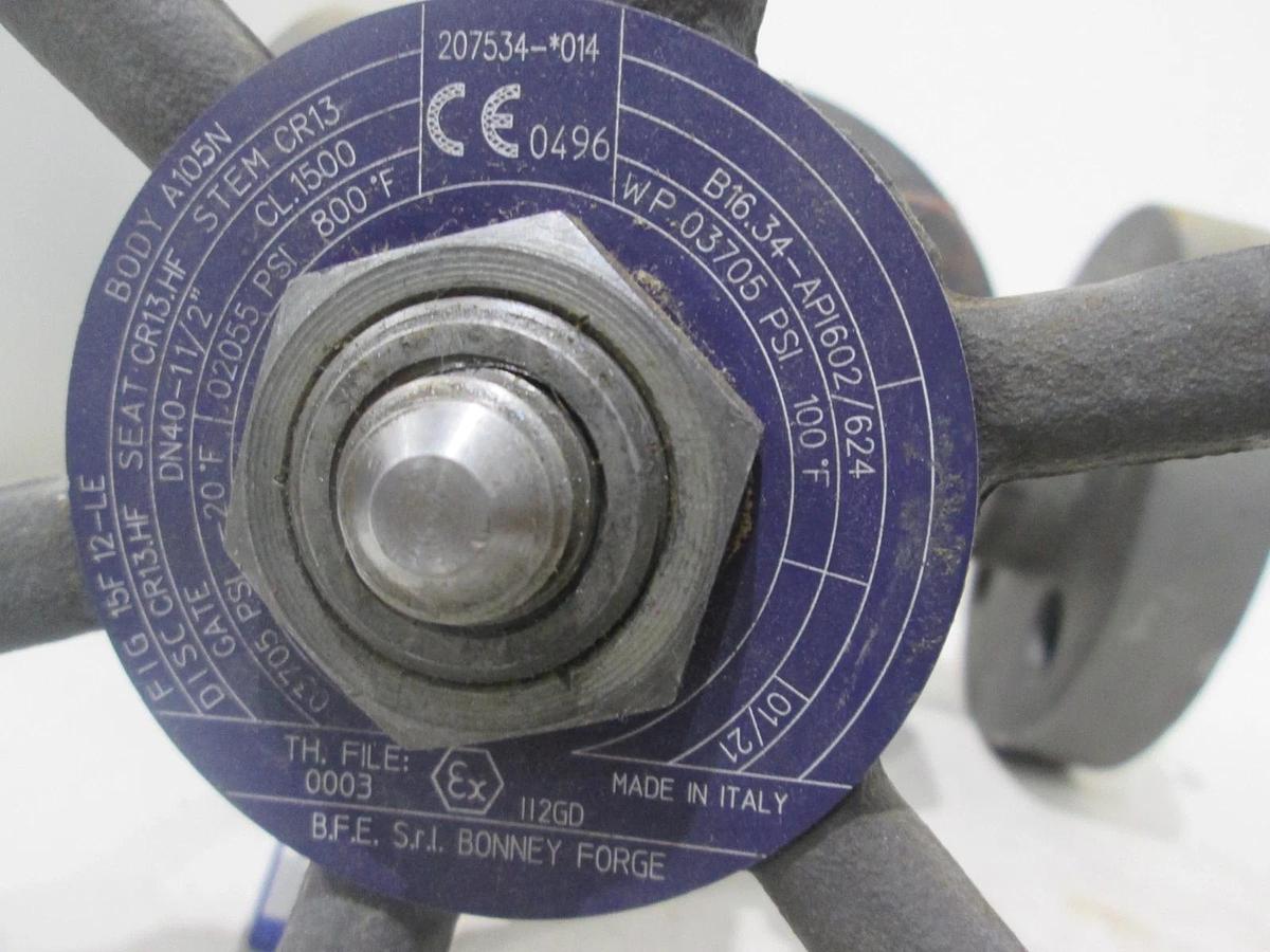 Bonney Forge, A105N, DN40-11/2", Stem CR13, New