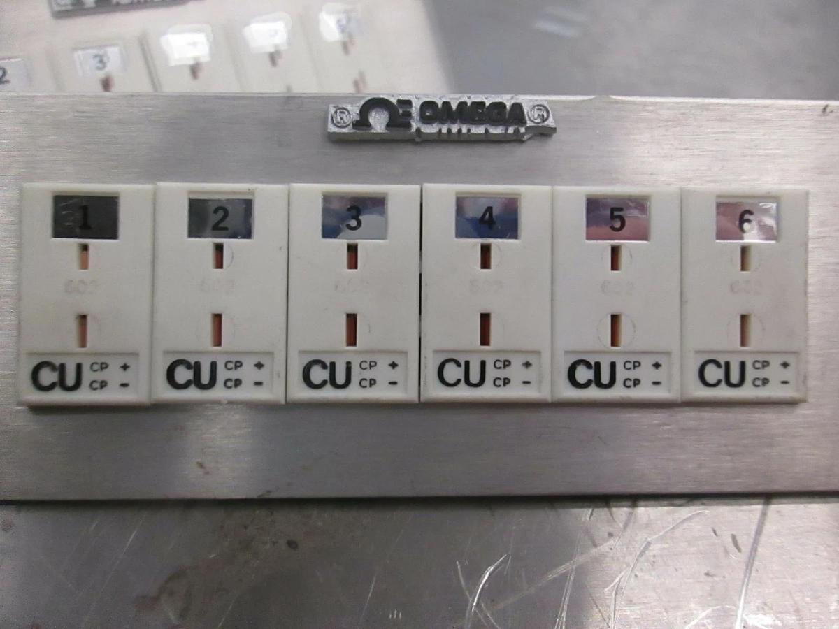 Used Omega Junction Box Face Plate 6 zone interface, B type, furnace, Used, Lot of 3