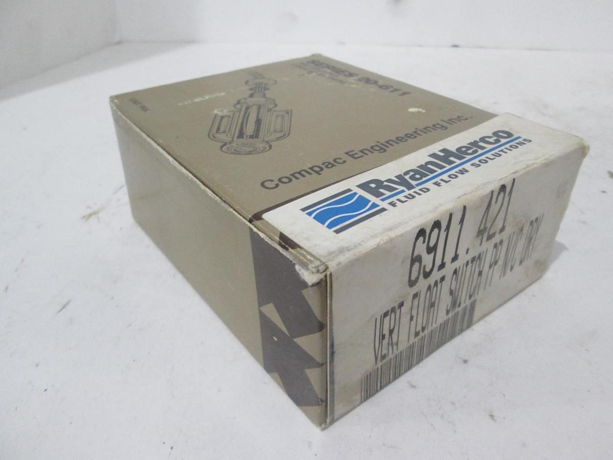 Compac Engineer, Vertical Float Switch PP N/C Dry, Series 20-611, 6911.421, New