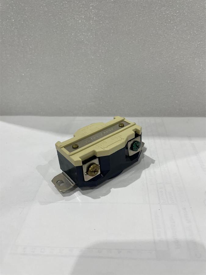 Used Leviton, 20-amp, 250 volt Locking Receptacle, Used