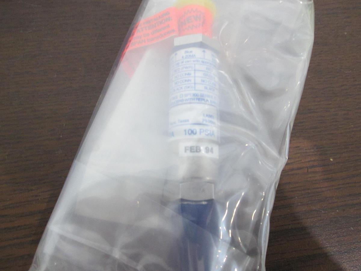SPAN, SPT204, Pressure Transducer, 0-100 PSI, New