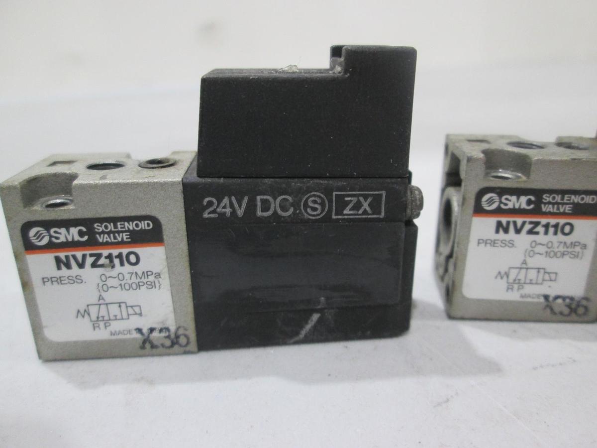 Used SMC, NVZ110, Pneumatic Valve, Used, Lot of 2