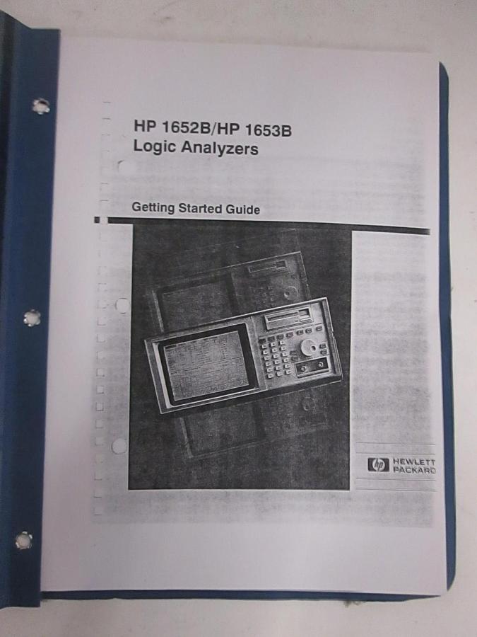 Used HP 1652B/HP 1653B Logic Analyzers, Getting Started Guide, Used