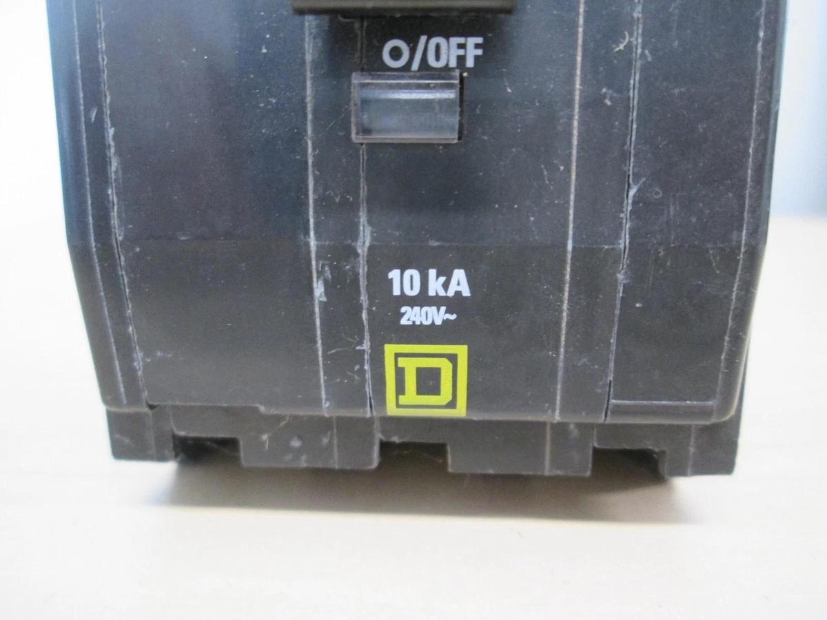 Used Square D, L-4061, Type QOB, 3 Pole Circuit Breaker, 25A, Used