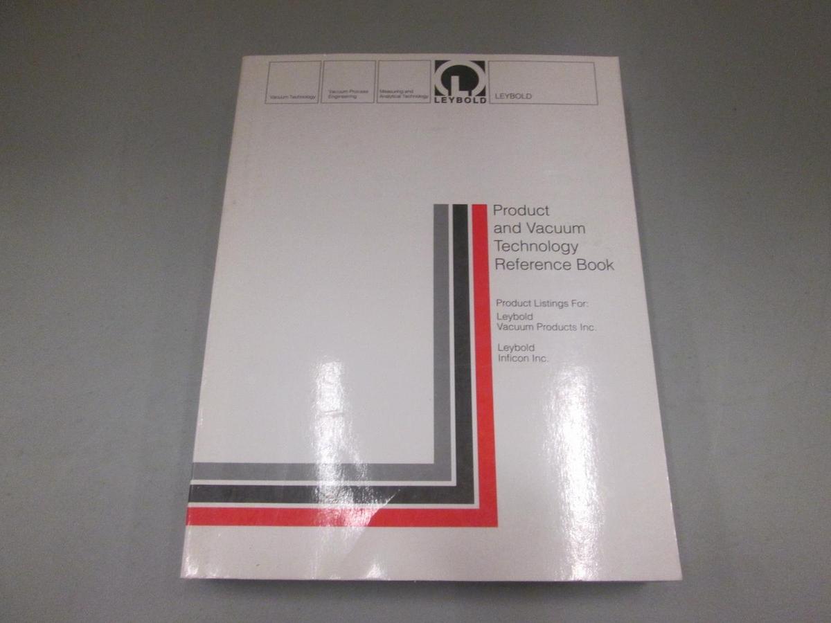 Used Leybold, Product and Vacuum Technology Reference Book, Used