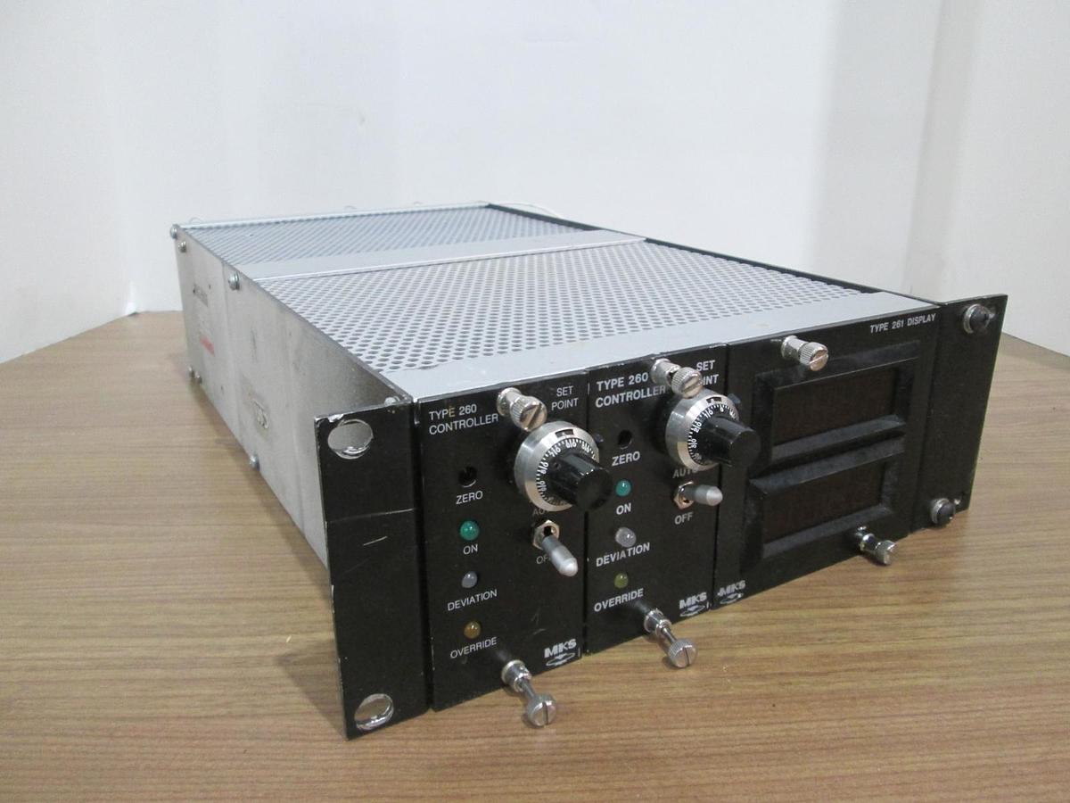 Used MKS, Type 260MF-1, Controller Main Frame, Type 260 and Type 261 Display, Used