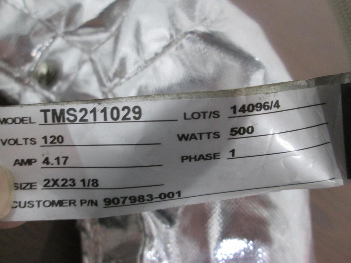Used BriskHeat, TMS211029, Insulator Jacket, 120V, 4.17A, 500W, Single Phase, Used
