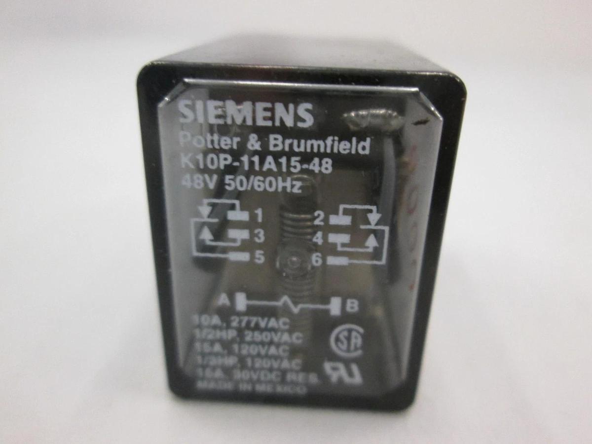 Used Potter & Brumfield, K10P-11A15-48, 48V Relay, Used