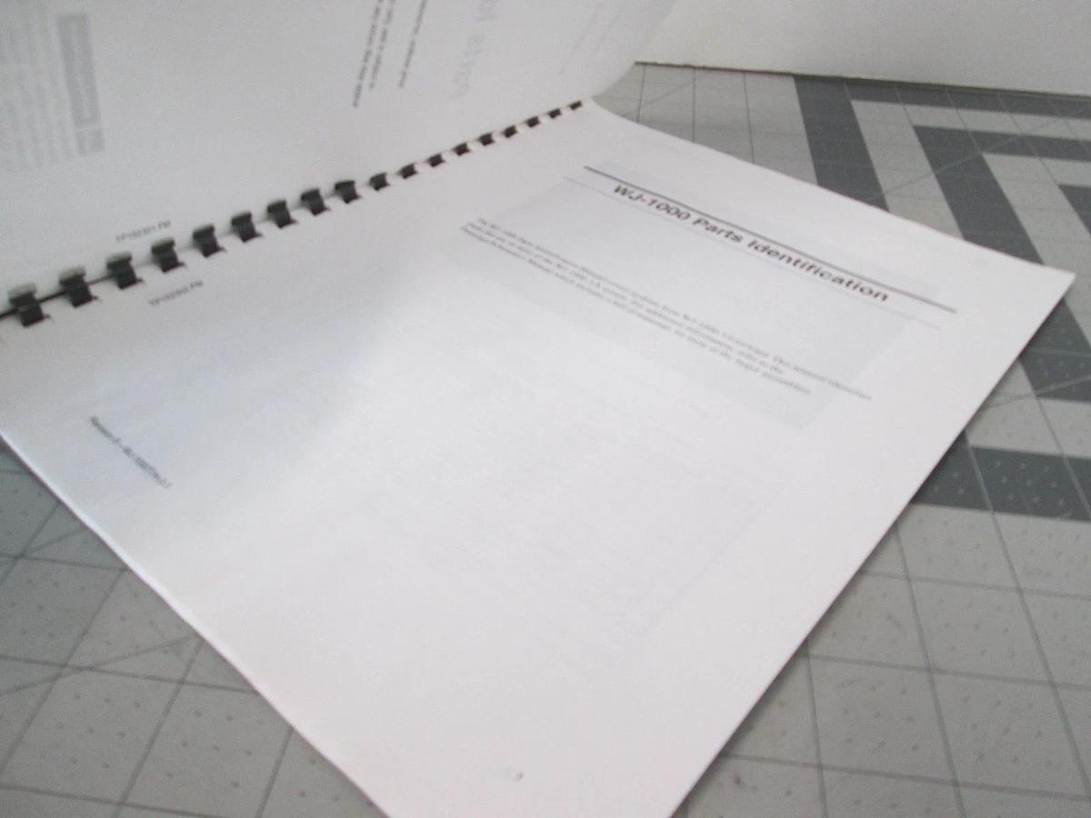 Used Watkins Johnson, Parts Identification Manual, WJ-1000T/H-3.0, Used