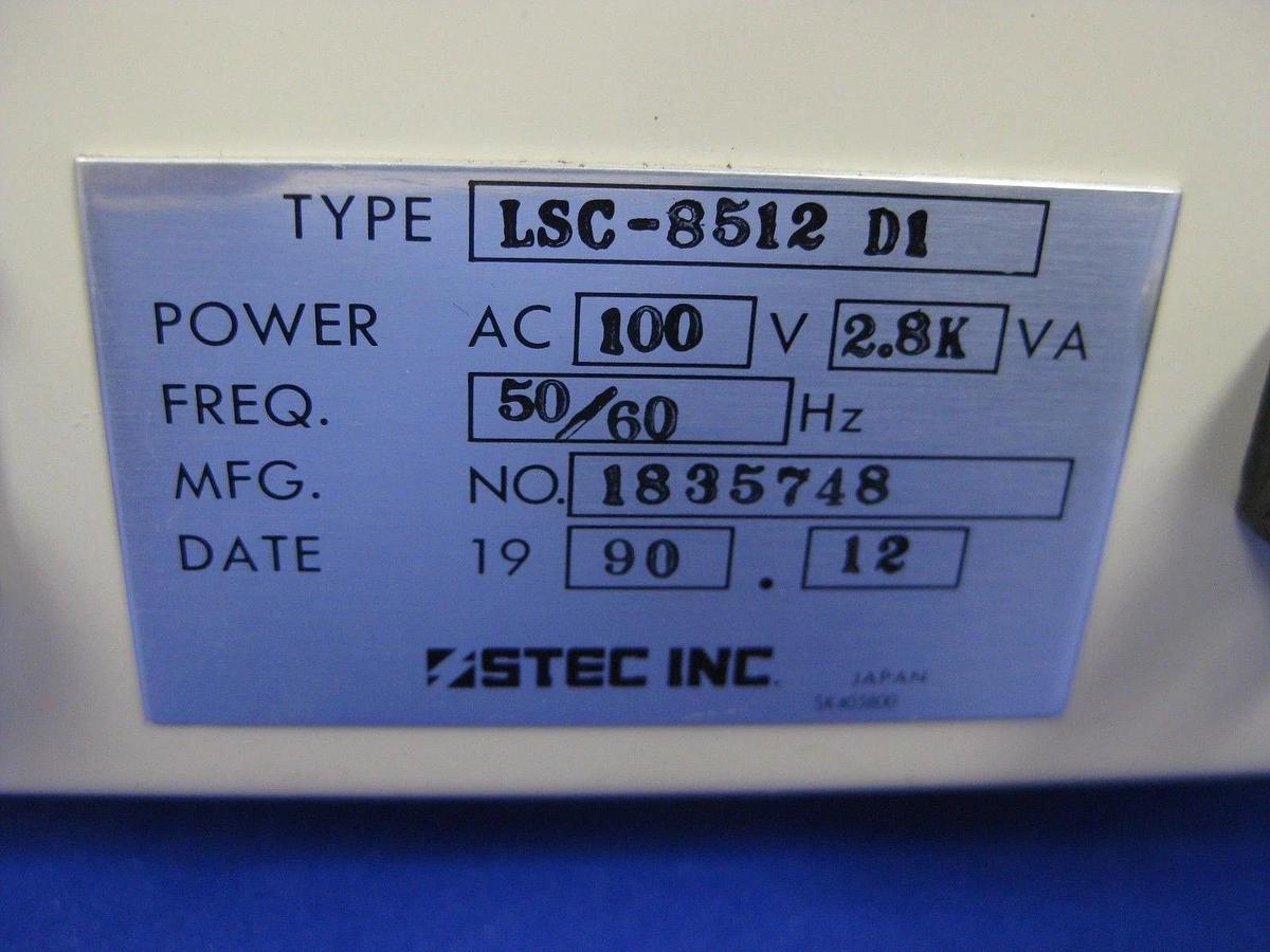 Used STEC LSC-8512 D1 Liquid Source Controller for TEL (Tokyo Electron Ltd)