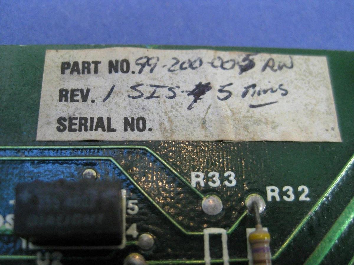 Used Tegal 99-200-005 Sensor Interface PCB SIS-5