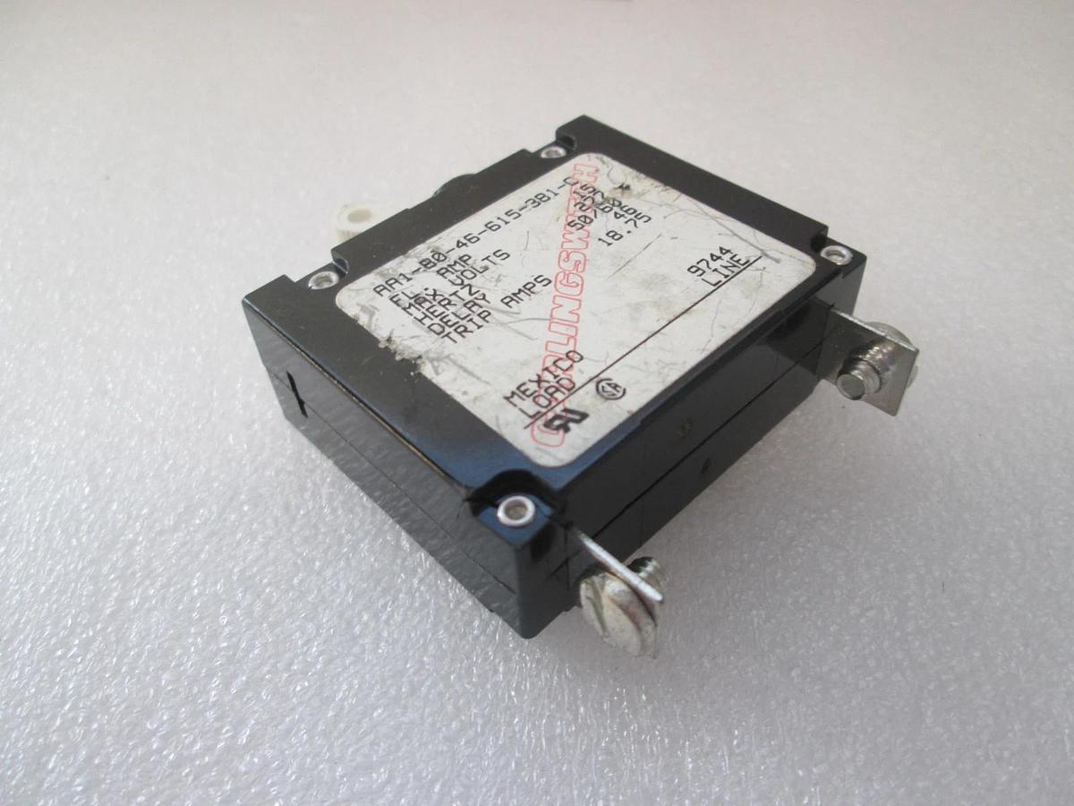 Carlingswitch, AA1-80-46-615-381-C, Circuit Breaker, 15A, New