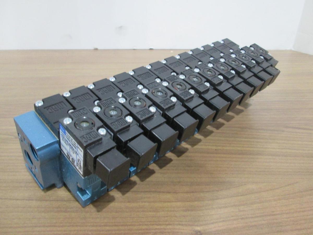 Used MAC, 45A-L00-DFBJ-1KJ, 12 Position Solenoid Valve Assy, Used