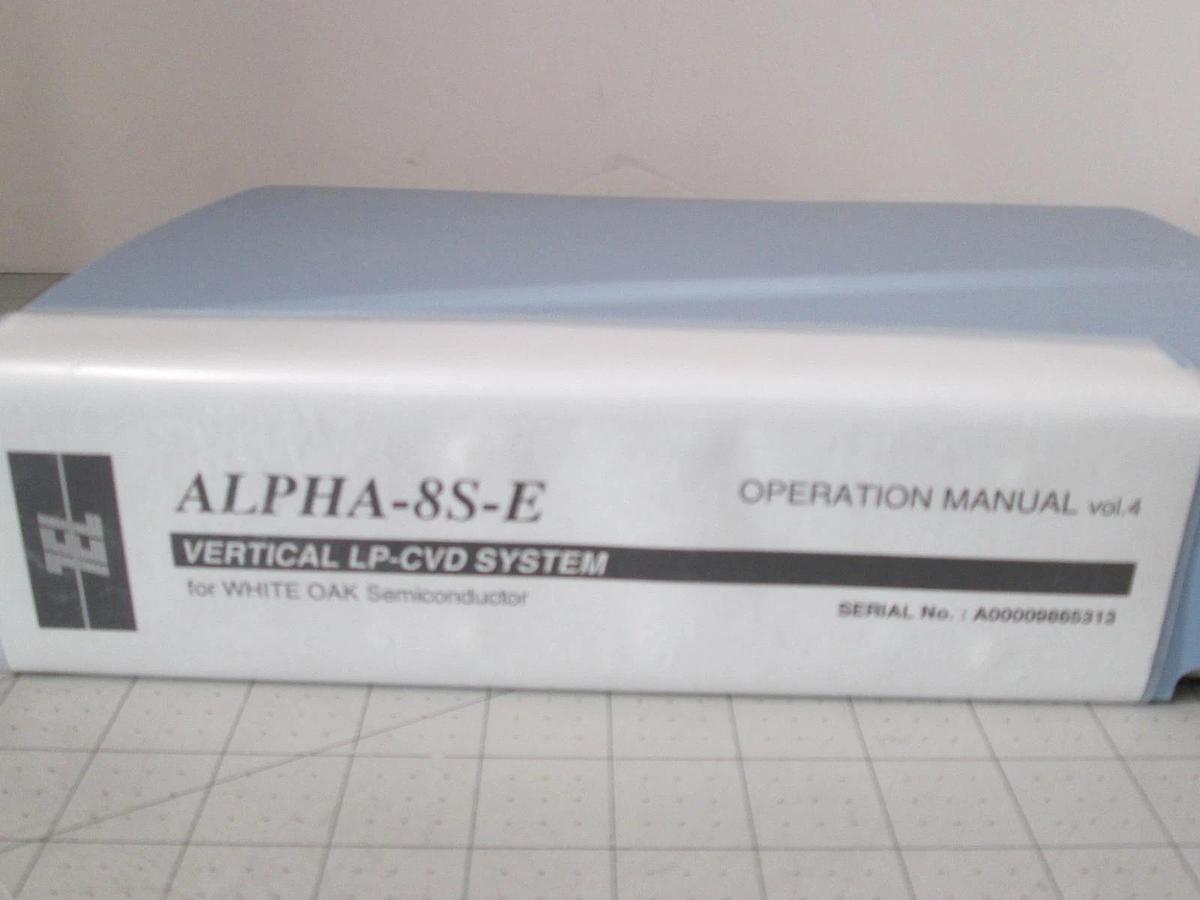 Used TEL Tokyo, ALPHA-8S, Operation Manual VOL. 4, Used