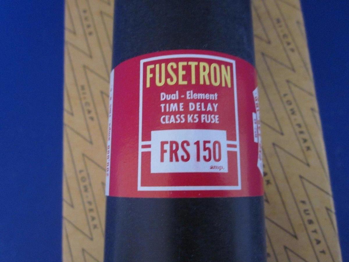 Bussmann Fusetron FRS150 Time Delay Fuse 150A, 600V, LOT of 2, NIB