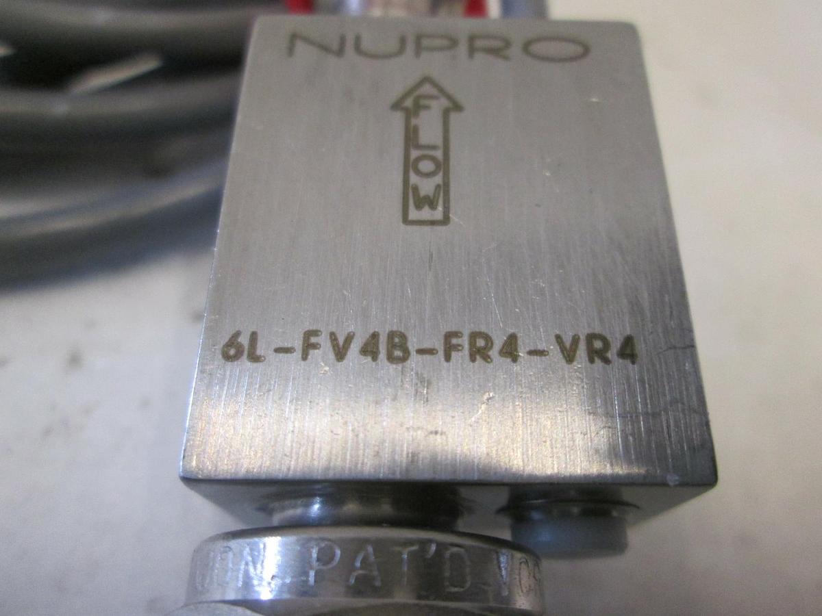 Used Nupro, 6L-FV4B-FR4-VR4, Vertical Flow Sensor, Used