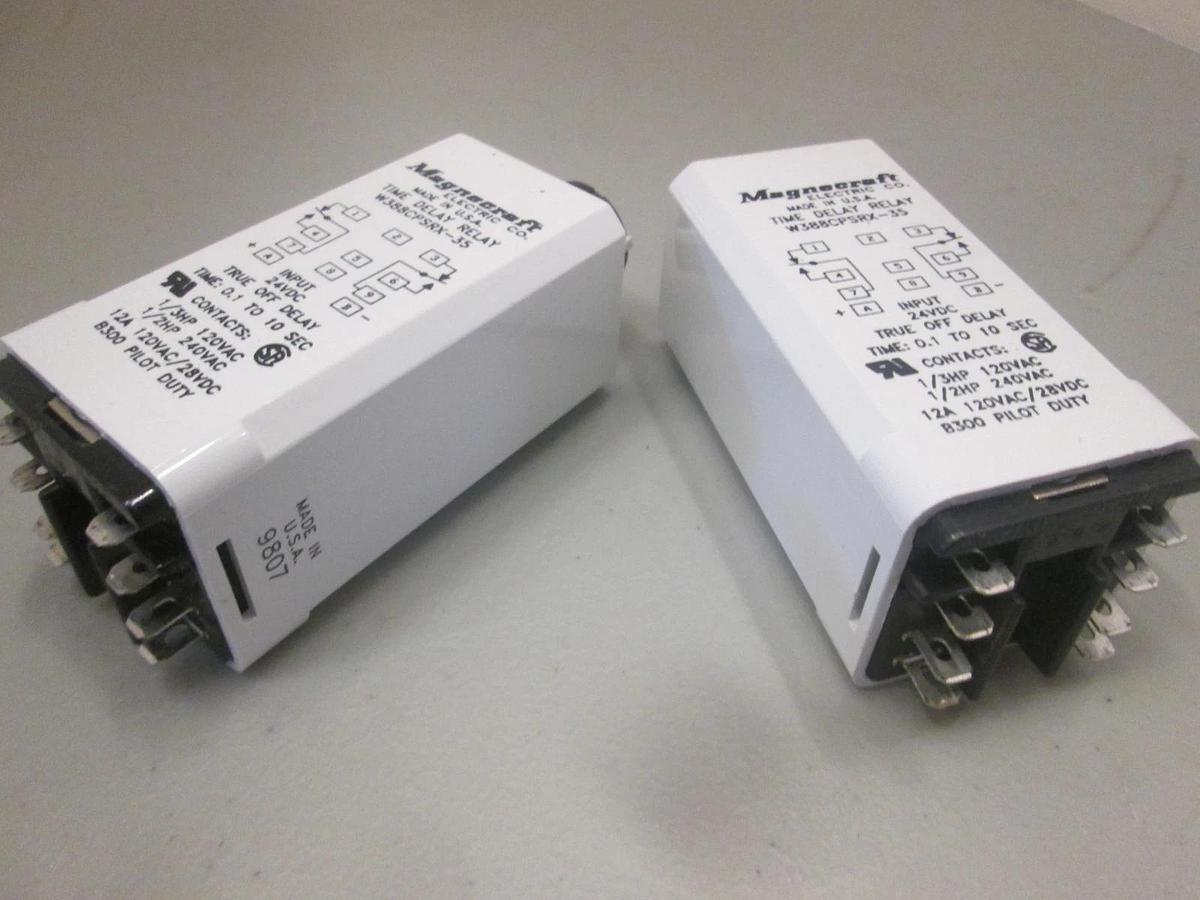 Used Magnecraft, Electric Relay W388CPSRX-35, 24 VDC, Used, Lot of 2