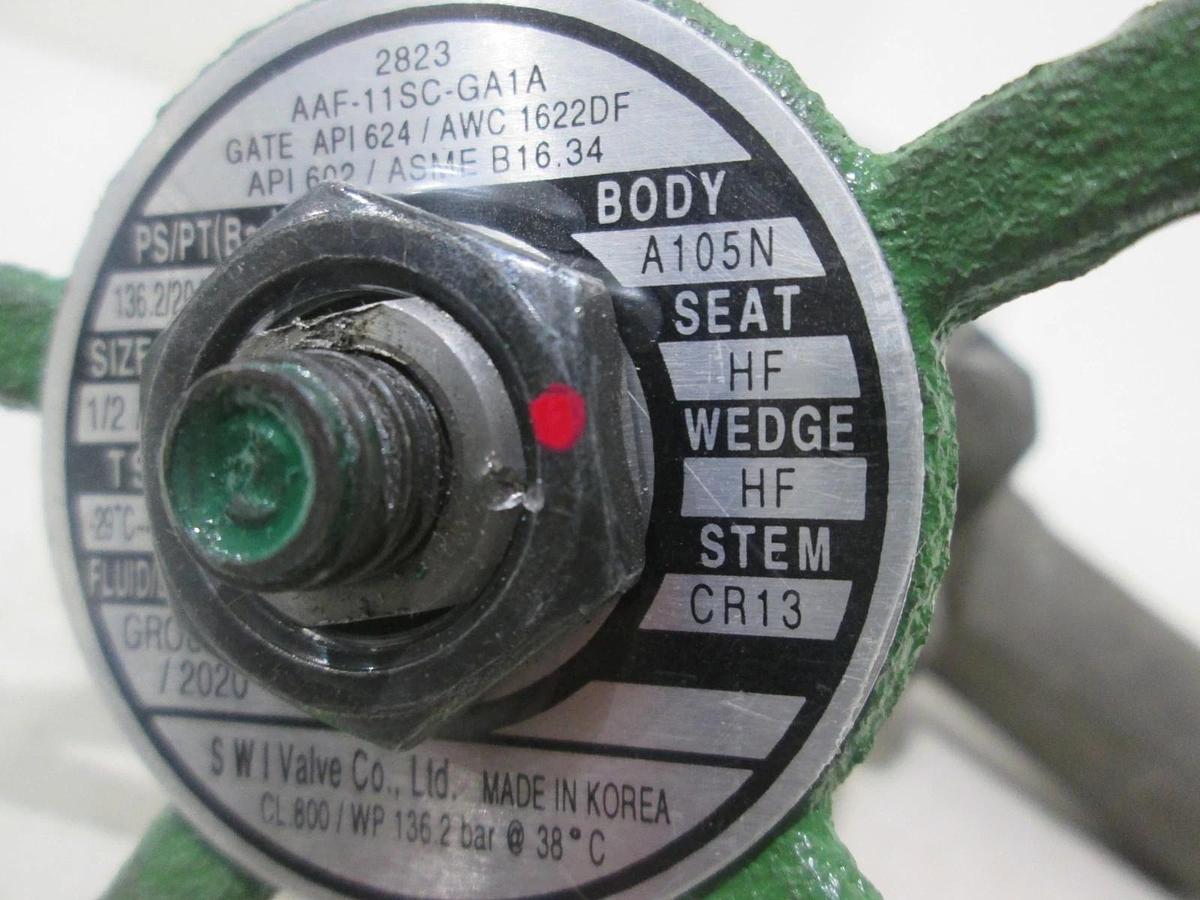 Used Bonney Forge, 1/2", A105N, HF Seat, HF Wedge, Used