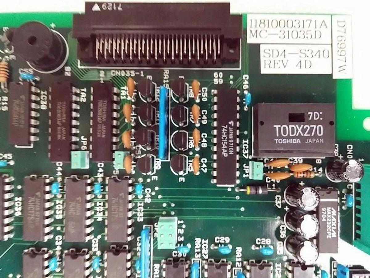 Used TEL Tokyo Electron MC-31035D Board for TS4000Z Control Panel(Black),11810003171A
