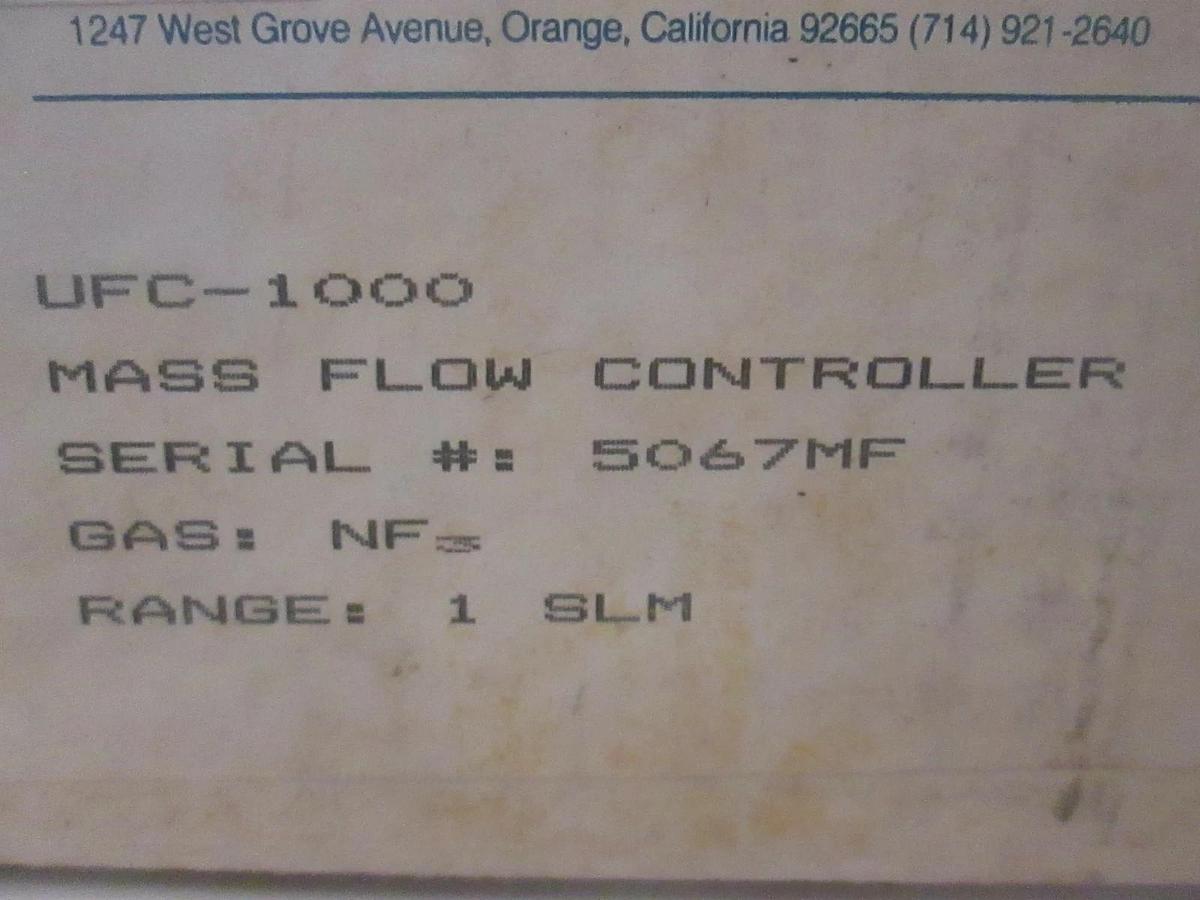 Unit UFC-1000 Mass Flow Controller NF3, 1 SLM, New