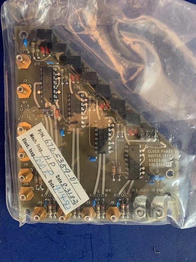 Used Clock Phase Buffer Left PCB Assy, S-5898-03, 670-5359-01, Used