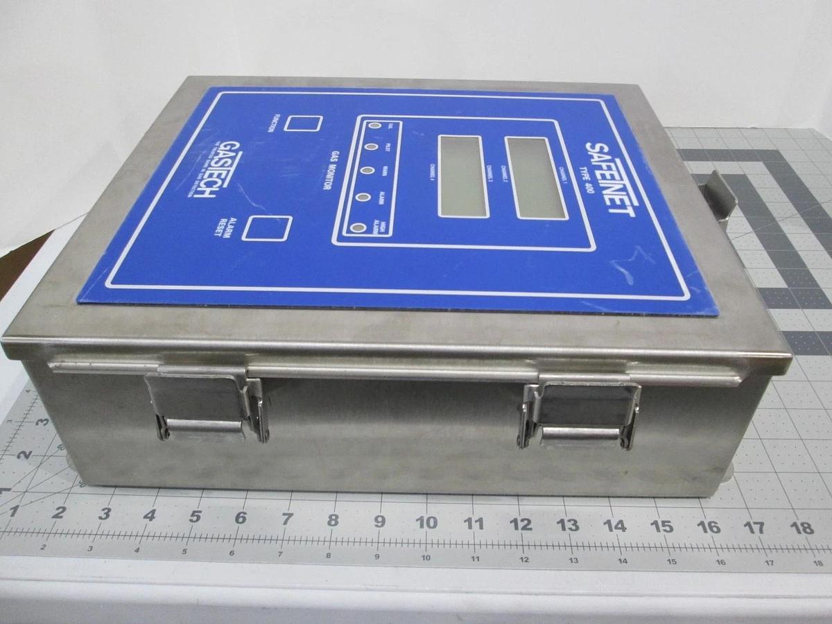 Used GasTech, Type 400, SafeTnet Gas Monitor, 115/230VAC, 50/60Hz, Used