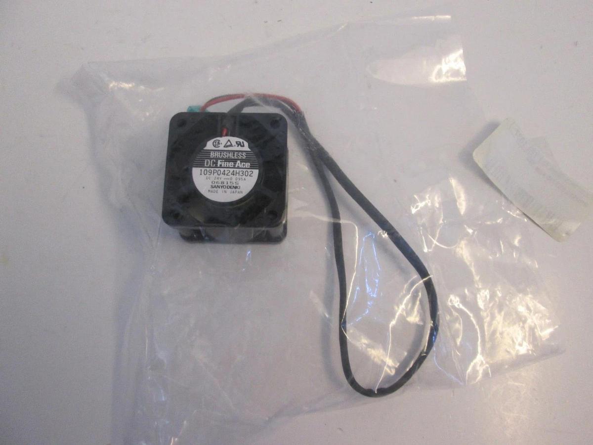 Used Sanyo Denki 109P0424H302 DC Fine Ace Fan, 24V